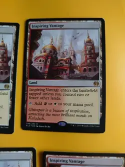 Inspiring Vantage playset. Kaladesh Rare Land MTG 4 Card. Read Description. - Image 3