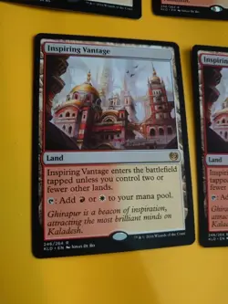Inspiring Vantage playset. Kaladesh Rare Land MTG 4 Card. Read Description. - Image 5