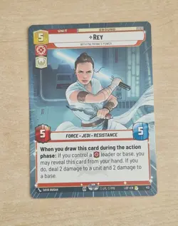 Rey Hyperspace Card LOF 412 - Star Wars Unlimited Legends Of The Force - Image 1