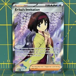 Pokemon Card Erika's Invitation 196/165 Sv Scarlet & Violet 151 Holo Full Art - Image 1
