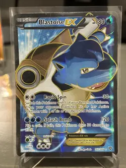 Pokemon TCG Blastoise EX XY Holo Full Art Ultra Rare Card 142/146 MP - Image 1