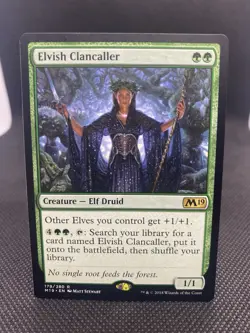 MTG Magic the Gathering Elvish Clancaller (179/280) Core Set 2019 NM - Image 1