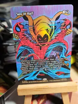 1x MAGIC Saw in Half (Borderless) Marvel Spiderman FOIL ** MagikJnkie ** - Image 1