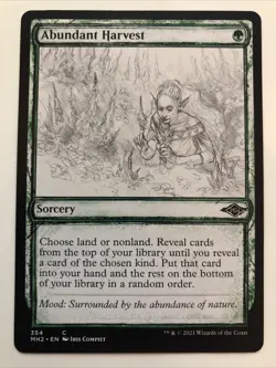 MTG Modern Horizons 2 Abundant Harvest Showcase 354 NM - Image 1