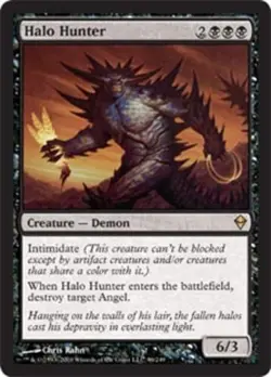 4x Halo Hunter NM-Mint, English Zendikar MTG Magic - Image 1