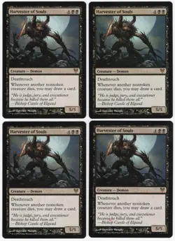 Harvester of Souls x4 4x 2012 Avacyn Restored PLAYSET Black Creature MTG NM AZ1 - Image 1