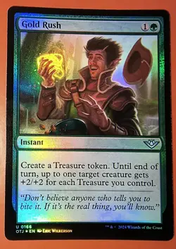 MTG: MAGIC- *GOLD RUSH*OTJ MTG #0166 FOIL UNCOMMON NM Unplayed - Image 1