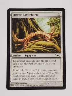 MTG Vorrac Battlehorns (Mirrodin/Artifact/C) - BGM - Image 1
