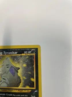 2002 Pokemon Neo Destiny Shining Tyranitar 113/105 Holo Foil Unlimited - Image 4