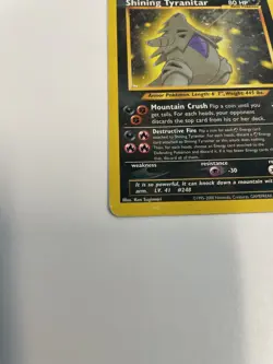 2002 Pokemon Neo Destiny Shining Tyranitar 113/105 Holo Foil Unlimited - Image 5