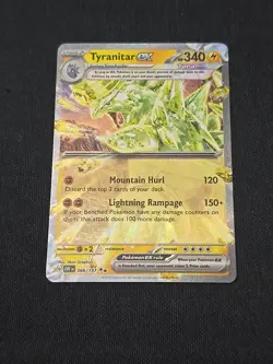 Tyranitar ex 066/197 SV03: Obsidian Flames Double Rare Holo Pokemon TCG NM - Image 1