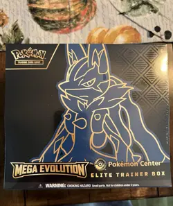 Pokemon TCG Mega Evolution Pokemon Center Lucario ETB - In Hand - Ready To Ship - Image 1
