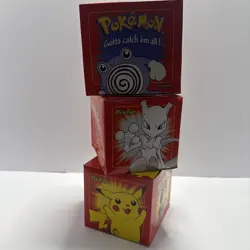 1999 Burger King 23k Gold Plated Pokemon Lot Of 3 Poliwhirl, Mewtwo, Pikachu - Image 1