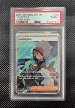 2024 Pokemon SV Shrouded Fable SFA EN Cassiopeia #086/064 PSA 10 - Image 1