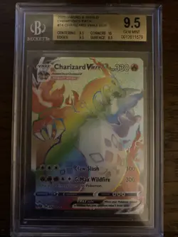 2020 Pokemon Champion's Path - 74/73 Secret Charizard Vmax - BGS 9.5 GEM MINT - Image 1