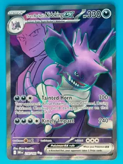 Pokemon - Team Rocket's Nidoking ex 216/182 [Destined Rivals Set] *Near Mint* - Image 1