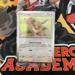 Eevee 133/165 Pokemon TCG Holiday Calendar 2025 Holo Festive Stamp Promo SEALED - Image 1