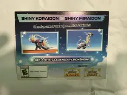 Pokemon Scarlet And Violet Serial Codes Shiny Koraidon or Miraidon UNSCRATCHED! - Image 1