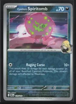 Pokemon TCG Destined Rivals - 129/182 Cynthia's Spiritomb - Reverse Holo NM - Image 1