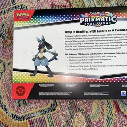 Pokemon TCG SV Prismatic Evolutions Lucario EX & Tyranitar EX Premium Collection - Image 5