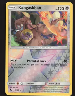 Kangaskhan 47/68 Reverse Holo Pokemon Hidden Fates Near Mint or Better - Image 1