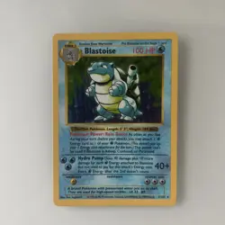 Blastoise 002/102 Base Set (Shadowless) Holo Pokemon WoTC Unlimited - Image 1