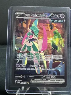 Pokemon TCG Iron Valiant EX Paradox Rift 249/182 Special Illustration Rare - Image 1