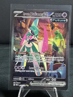 Pokemon TCG Iron Valiant EX Paradox Rift 249/182 Special Illustration Rare - Image 3