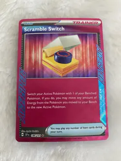 Scramble Switch 186/191 Sv08: Surging Sparks - Ace Spec Rare Holo - NM Pokemon - Image 3