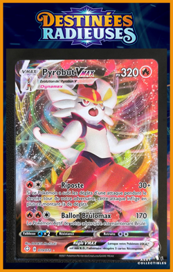 Carte Pokemon Pyrobut VMAX 019/072 EB4.5 Destinees Radieuses FR Epee Bouclier - Image 1