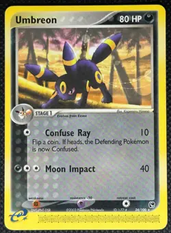 Pokemon TCG Umbreon Sandstorm Regular Card 24/100 LP Condition - Image 1