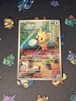 Pokemon Cards Lillipup 154/086 Illustration Rare White Flare - (NM) - Image 1