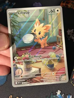 Pokemon Cards Lillipup 154/086 Illustration Rare White Flare - (NM) - Image 2