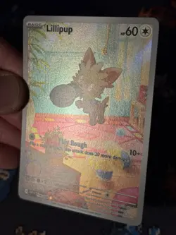 Pokemon Cards Lillipup 154/086 Illustration Rare White Flare - (NM) - Image 3