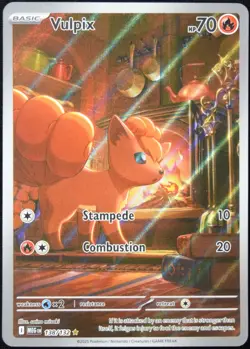 Pokemon TCG Vulpix 138/132 2025 Mega Evolution Illustration Rare Card - NM - Image 1
