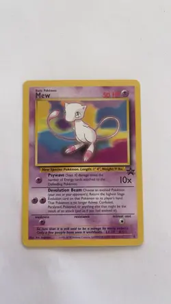 MEW 2000 POKEMON LEAGUE BLACK STAR UNPLAYED PROMO CARD #8 NM-MT - Image 1
