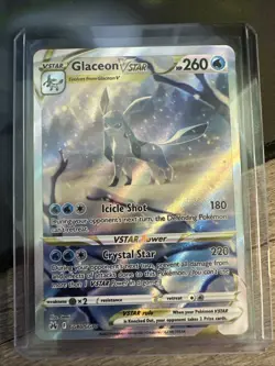 Glaceon VStar GG40/GG70 - Pokemon Crown Zenith Galarian Gallery Card - NM - Image 1
