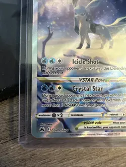 Glaceon VStar GG40/GG70 - Pokemon Crown Zenith Galarian Gallery Card - NM - Image 3