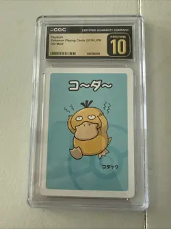 CGC 10 Japanese Psyduck Babanuki Old Maid Card Pokemon Center TCG 2019 Gem Mint - Image 1