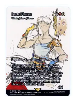 Bartz Klauser (Showcase) R 0019 Regular- Error Misprint Card Final Fantasy MTG - Image 1