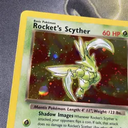 Rocket's Scyther Holo Gym Heroes Card 013/132 Pokemon TCG - NM + SWIRL - Image 5