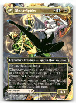 🕷 GWEN STACY GHOST-SPIDER 202 NM BORDERLESS MYTHIC SPIDERMAN MTG ENGLISH - Image 2