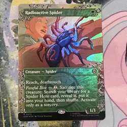 1 x Radioactive Spider - Foil - Borderless - Marvel's Spider-Man - MTG - Image 1