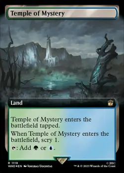 Temple of Mystery - Surge Foil - Extended Art - Commander: Universes Beyond: Doc - Image 1