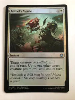 MTG Bloomburrow Mabel’s Mettle Foil 0021 NM - Image 1