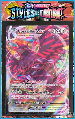 Carte Pokemon Corvaillus VMAX 110/163 EB05 EB5 Styles De Combat Epee Et Bouclier - Image 1