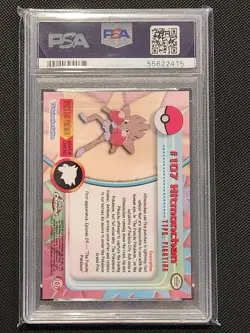 Hitmonchan Topps Chrome #107 2000 Pokemon T.V Gem Mint PSA 10 - Image 2