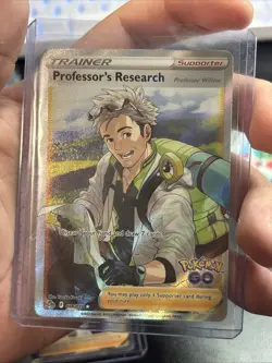 Pokemon TCG Professor's Research (Willow)Full Art Holo Ultra Rare 078/078 NM - Image 1