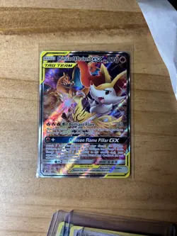 Pokemon TCG Charizard & Braixen GX Promo SM230 Holo - Image 1