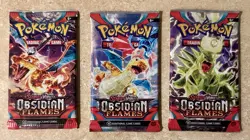 Pokemon Scarlet & Violet Obsidian Flames Sealed Packs 3x NM 🔥🔥 - Image 1